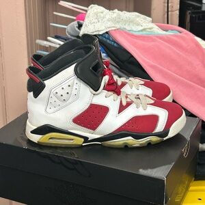Air Jordan 6 Retro Carmine Sneakers Kids 5Y 02/21/2014
